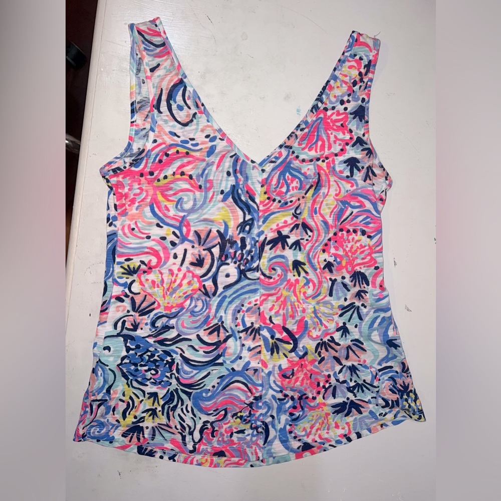 Lilly Pulitzer Gigi floral print cotton tank